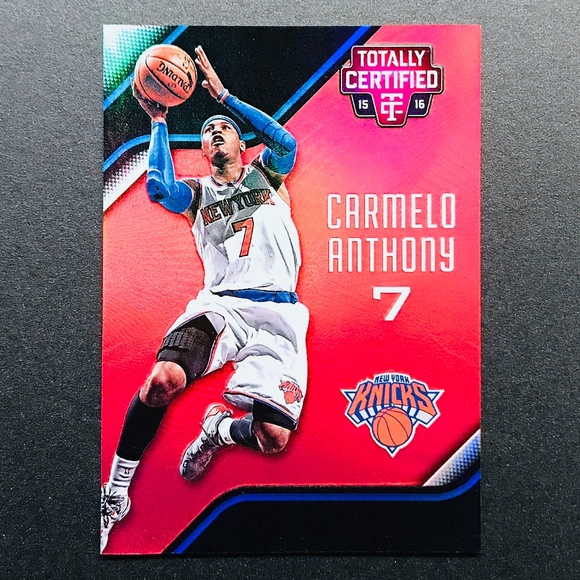 Carmelo Anthony - 2015-16 Totally Certified Mirror Red #40 102/149 - Picture 1 of 2